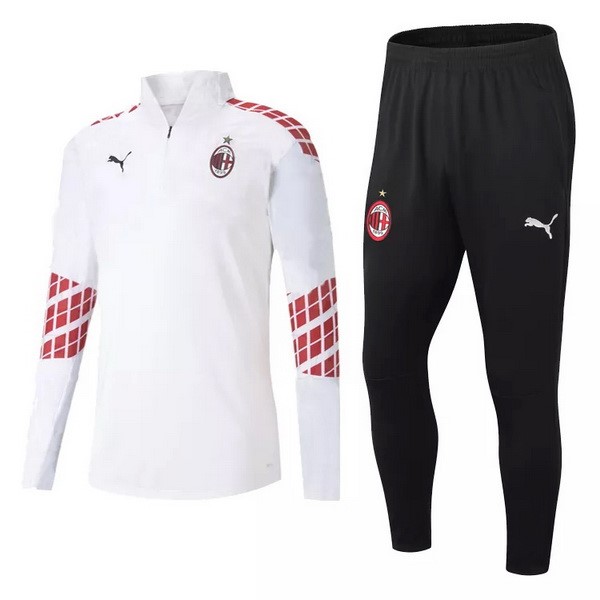 Chandal AC Milan 2020-2021 Blanco Rojo Azul